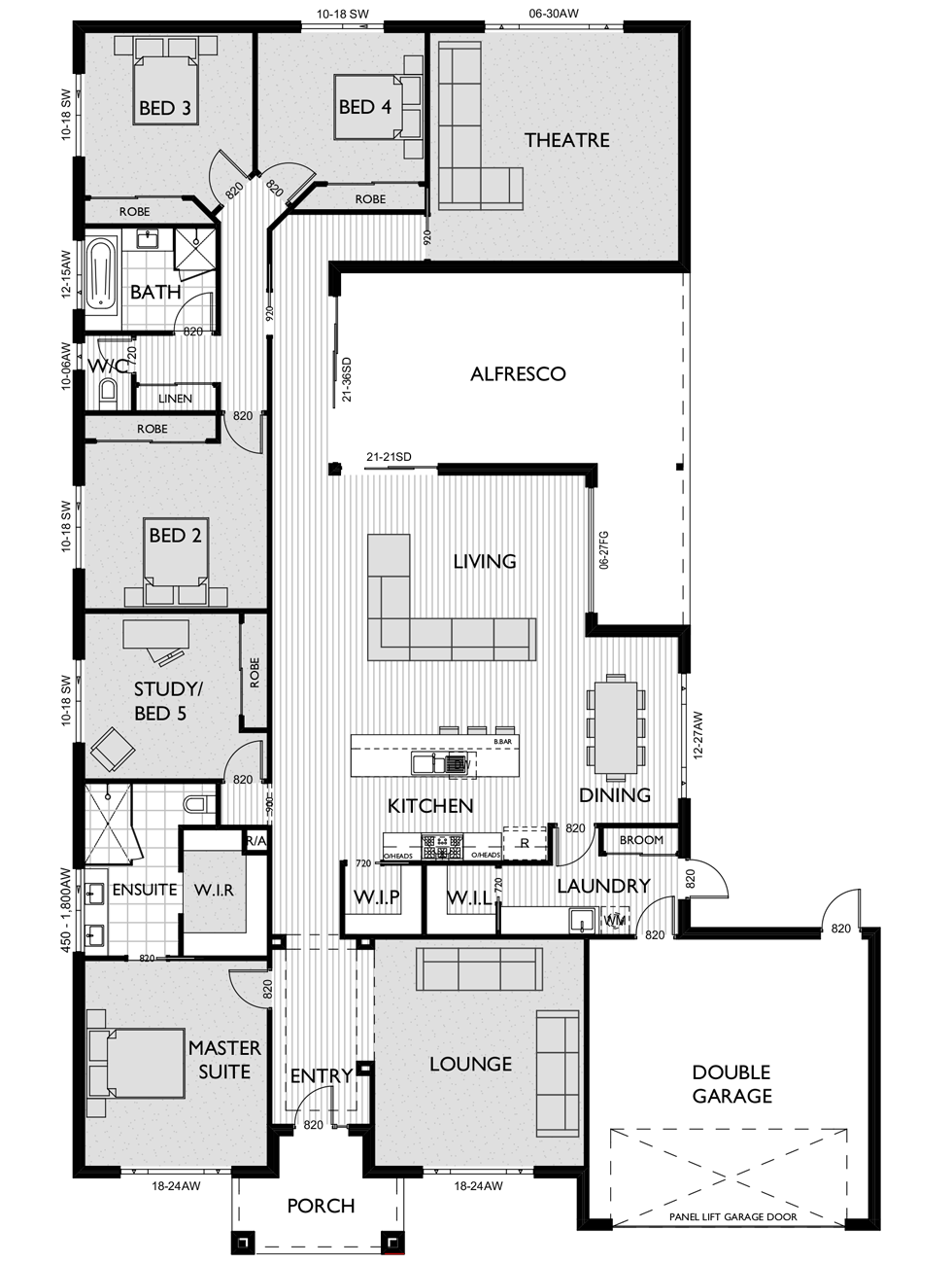 Floor Plan for Virtue Homes Kooyman 39 family home