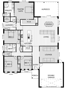 Floor Plan for Virtue Homes Wilkerson 31 family home