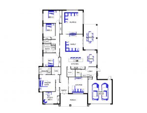 Virtue Homes 5 bedroom floor plan -Aspire