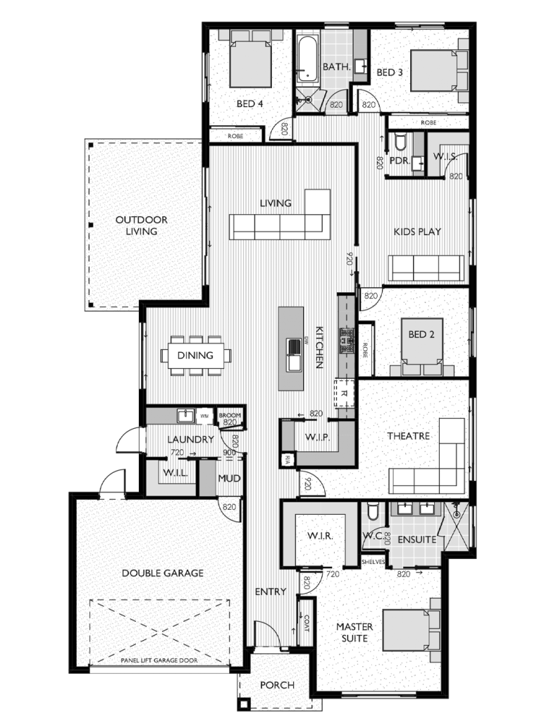 The Kingston 33 Display Home floor plan