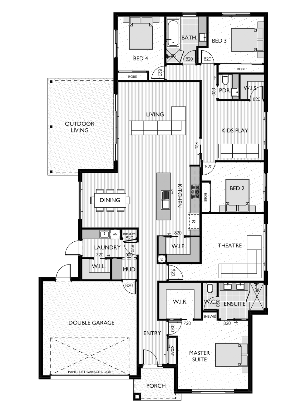 The Kingston 33 Display Home floor plan