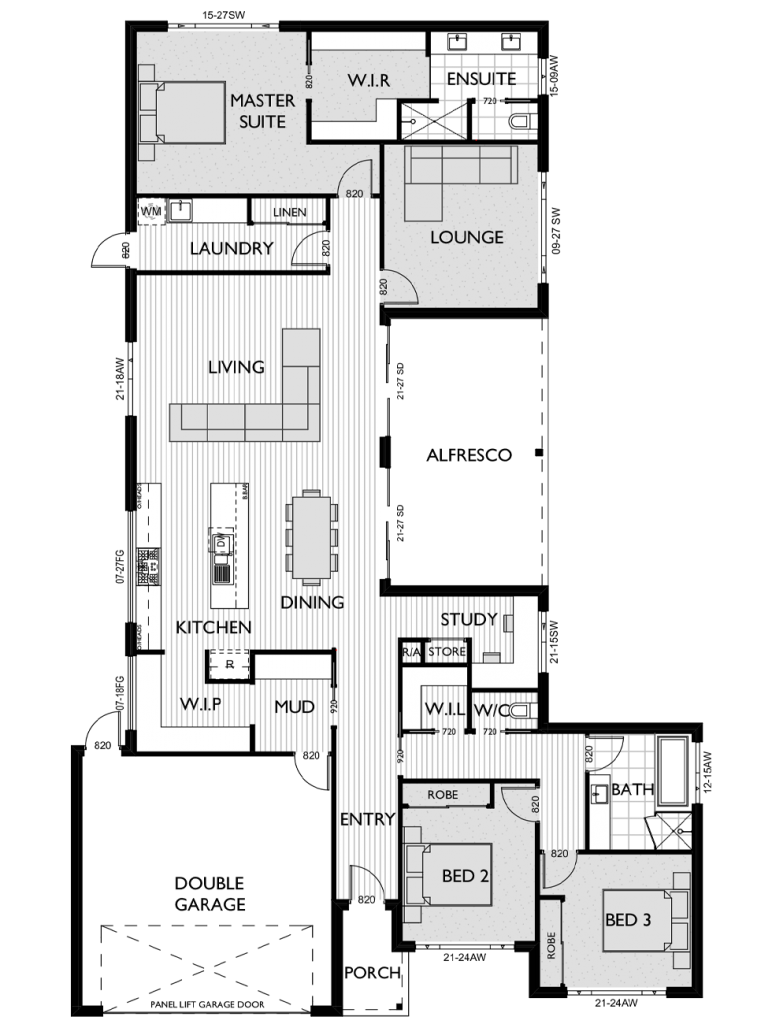 McLaren V Floor Plan Virtue Homes Award Winning Builders Gippsland