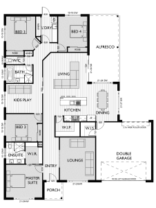 Floor Plan for Virtue Homes Milan 31 family home