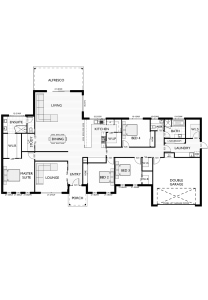 Ranch Style Floor Plan for Virtue Homes Delmont 33 family home