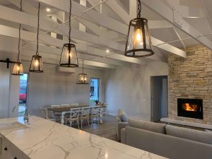 Rafters in Ranch Style home by Virtue Homes