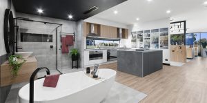 Inside the Virtue Homes showroom in Traralgon