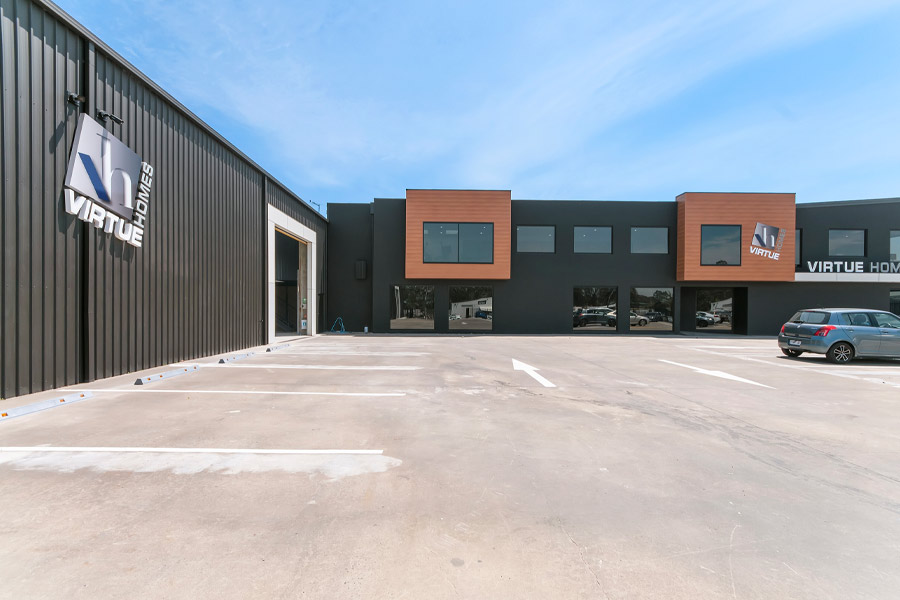Virtue Homes Showroom carpark 2019