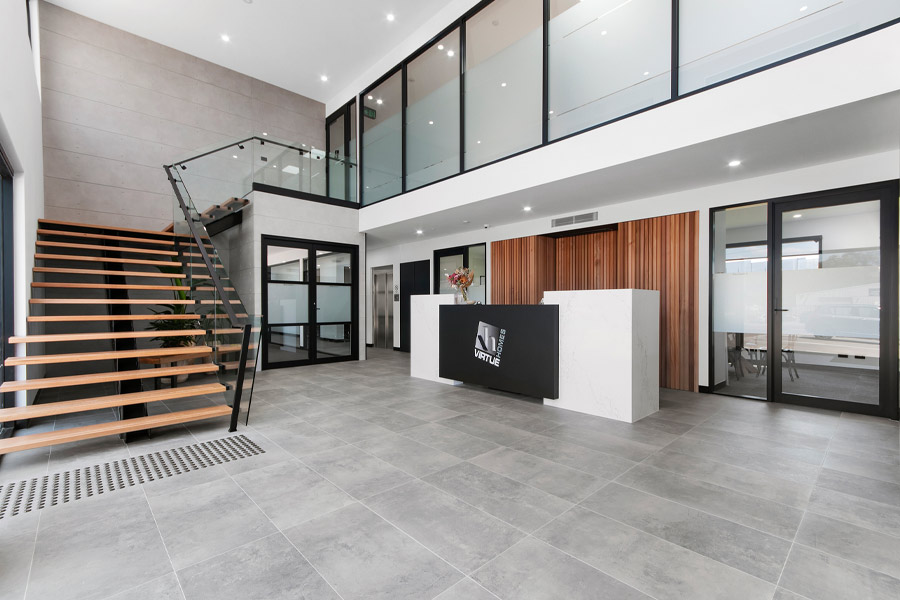 Virtue Homes reception area2019