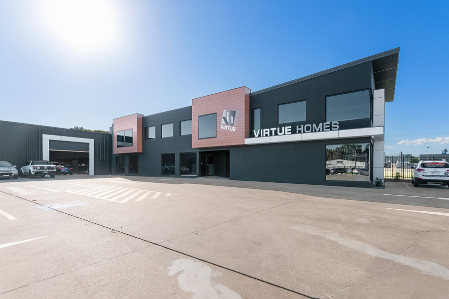 Virtue Homes Showroom carpark2019