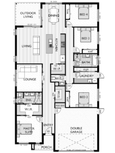 Floor plan for the Fairview 27 V2