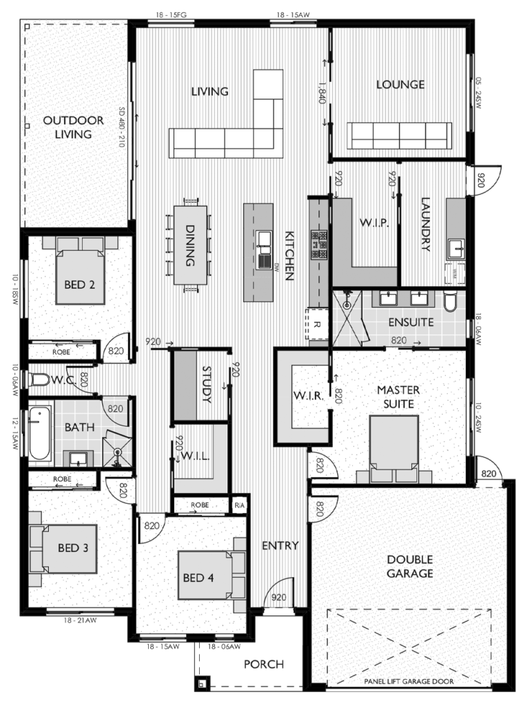 Floor plan for the Hudson 30 V2