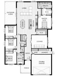 Floor plan for the Hudson 32