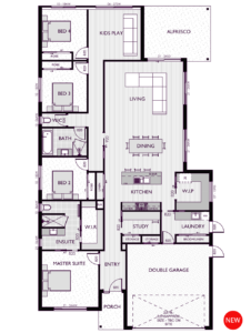 Floor plan for the Clayton 30