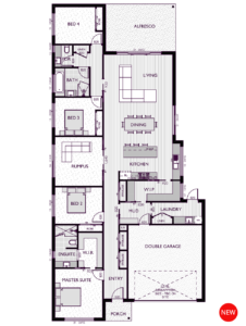 Floor plan for the Vincent 30