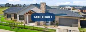 Photo of the facade of the Ranch style Display Home