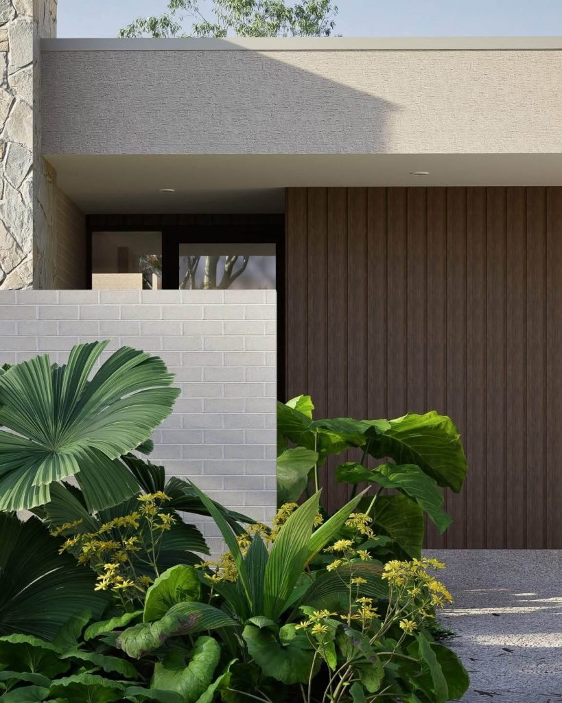 Render of the Eden 37 Display home entry